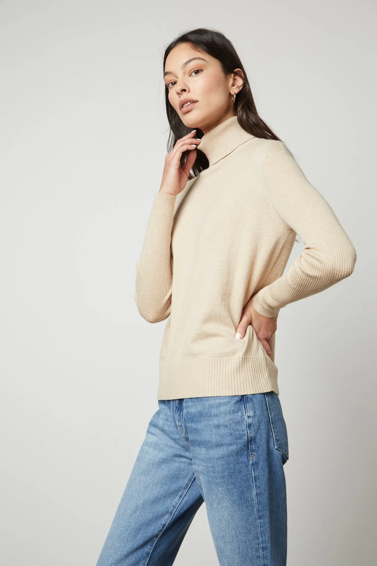 SALLY MOCK NECK SWEATER