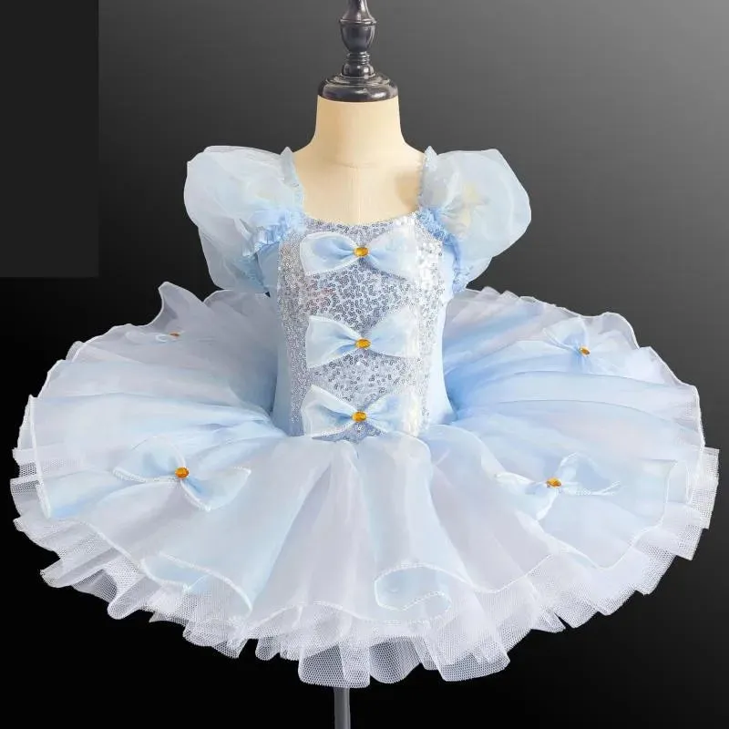 Sequined Ballet Skirts For Girls Professional Ballet Tutu Dance Costume