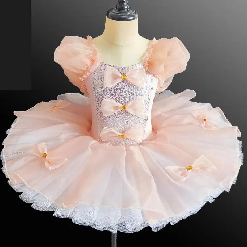 Sequined Ballet Skirts For Girls Professional Ballet Tutu Dance Costume