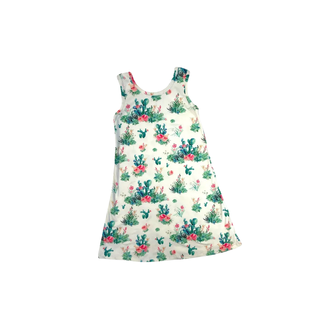 Shea Baby Kid's Cactus White Dress