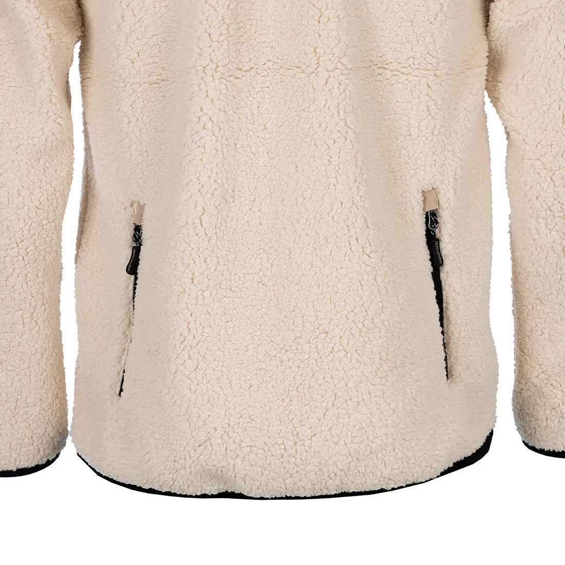 Sherpa Fleece Jacket for Men (Off-White)