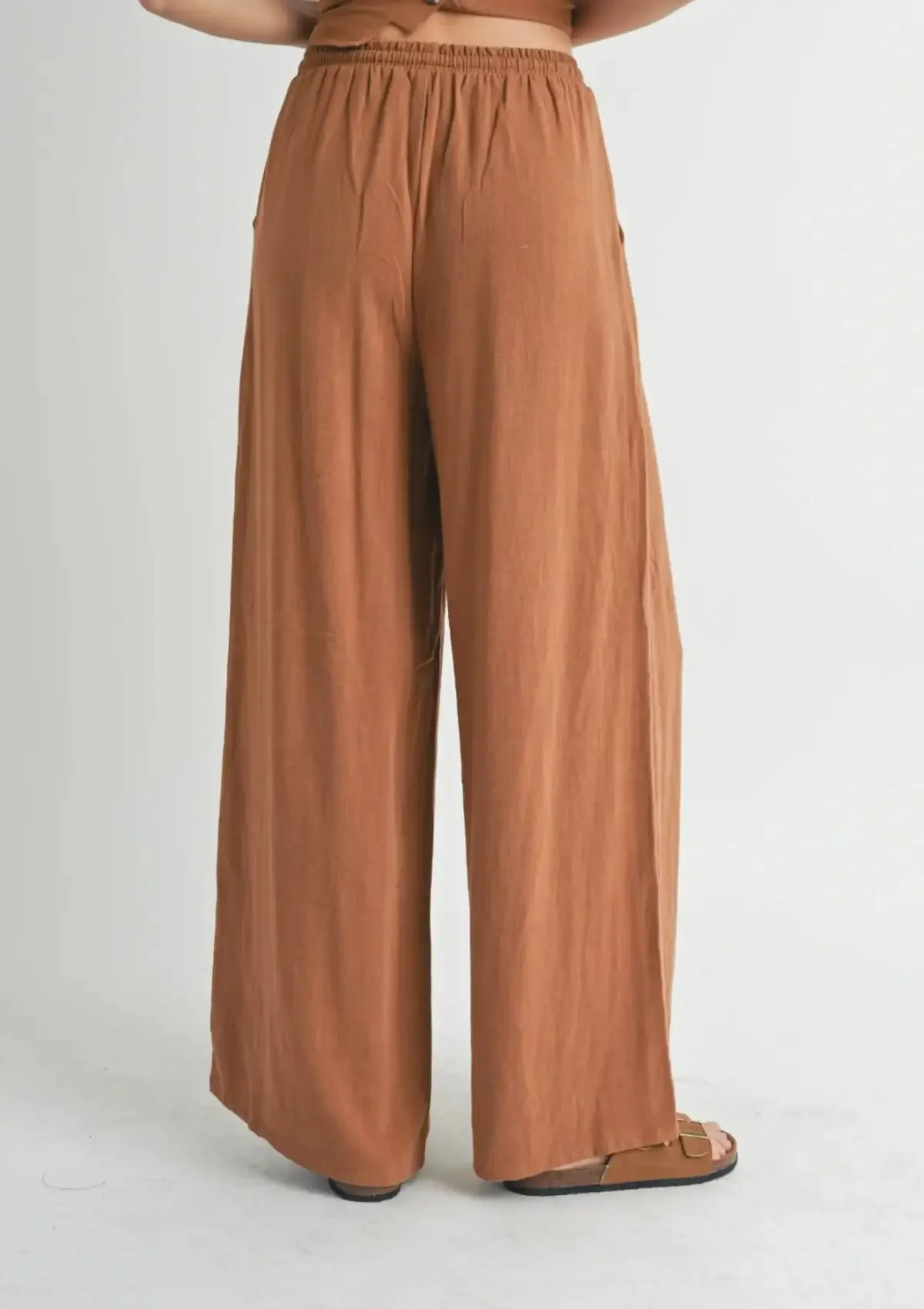 Sugarloaf Linen Pants - Brown