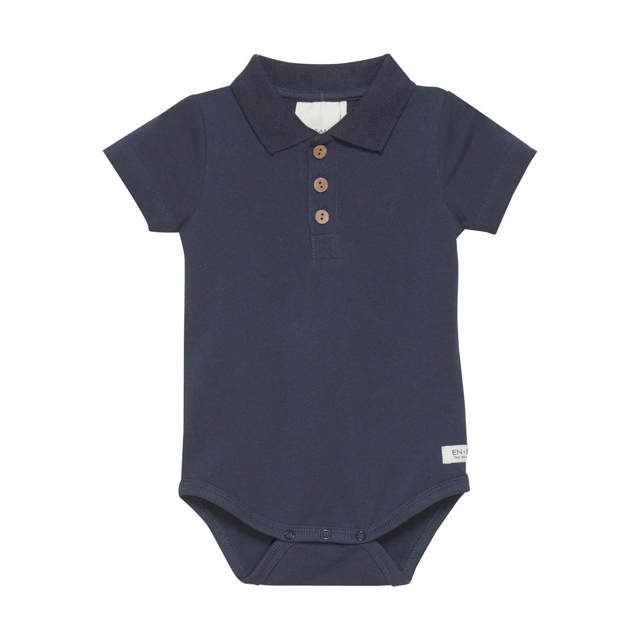 The Polo Onesie Shirt - Ink - BABY