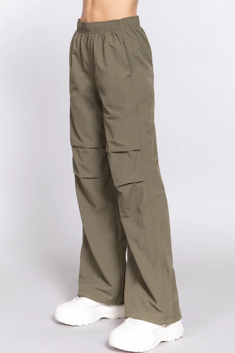 Waist Elastic Parachute Pants - 3 colors to choose from