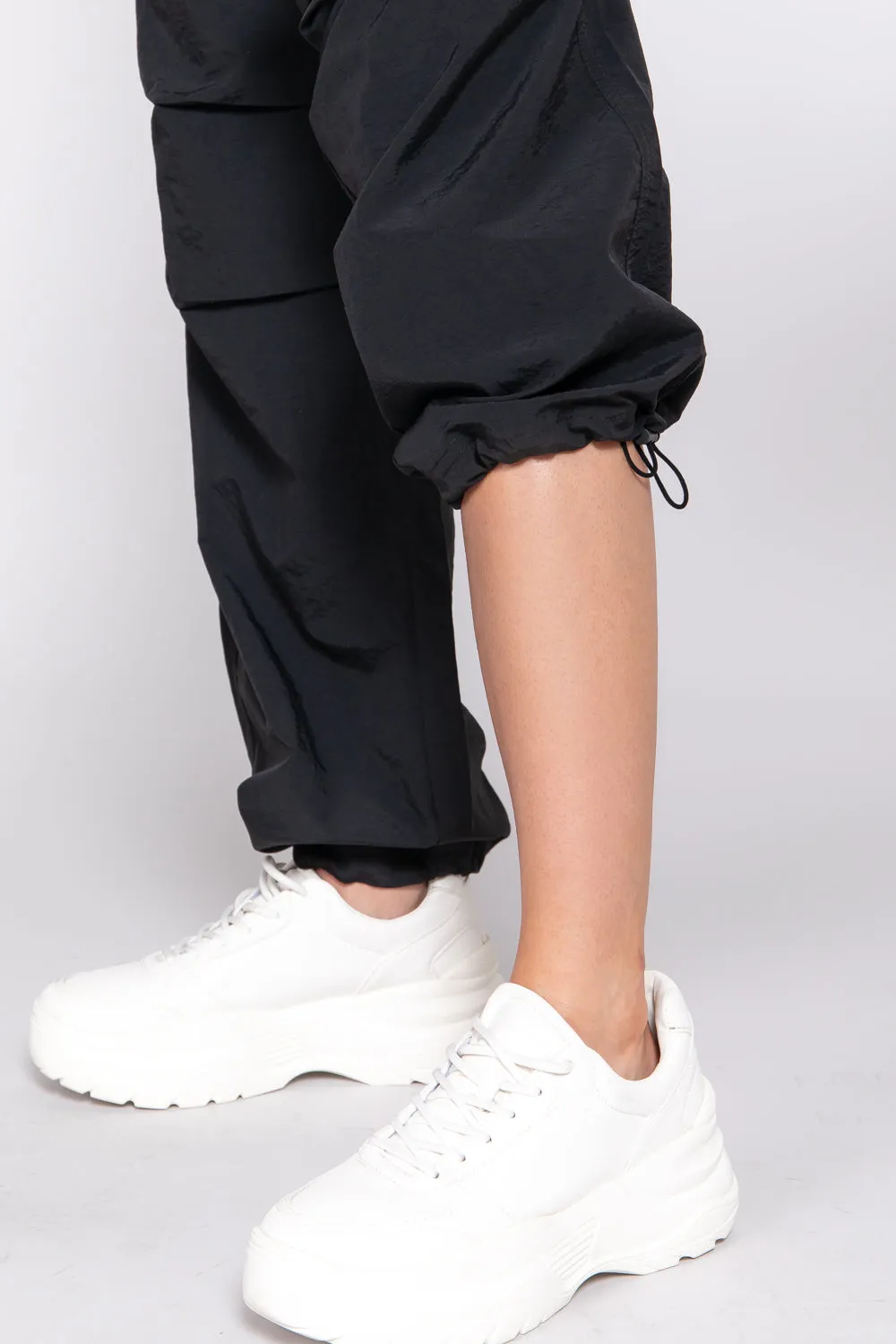 Waist Elastic Parachute Pants - 3 colors to choose from