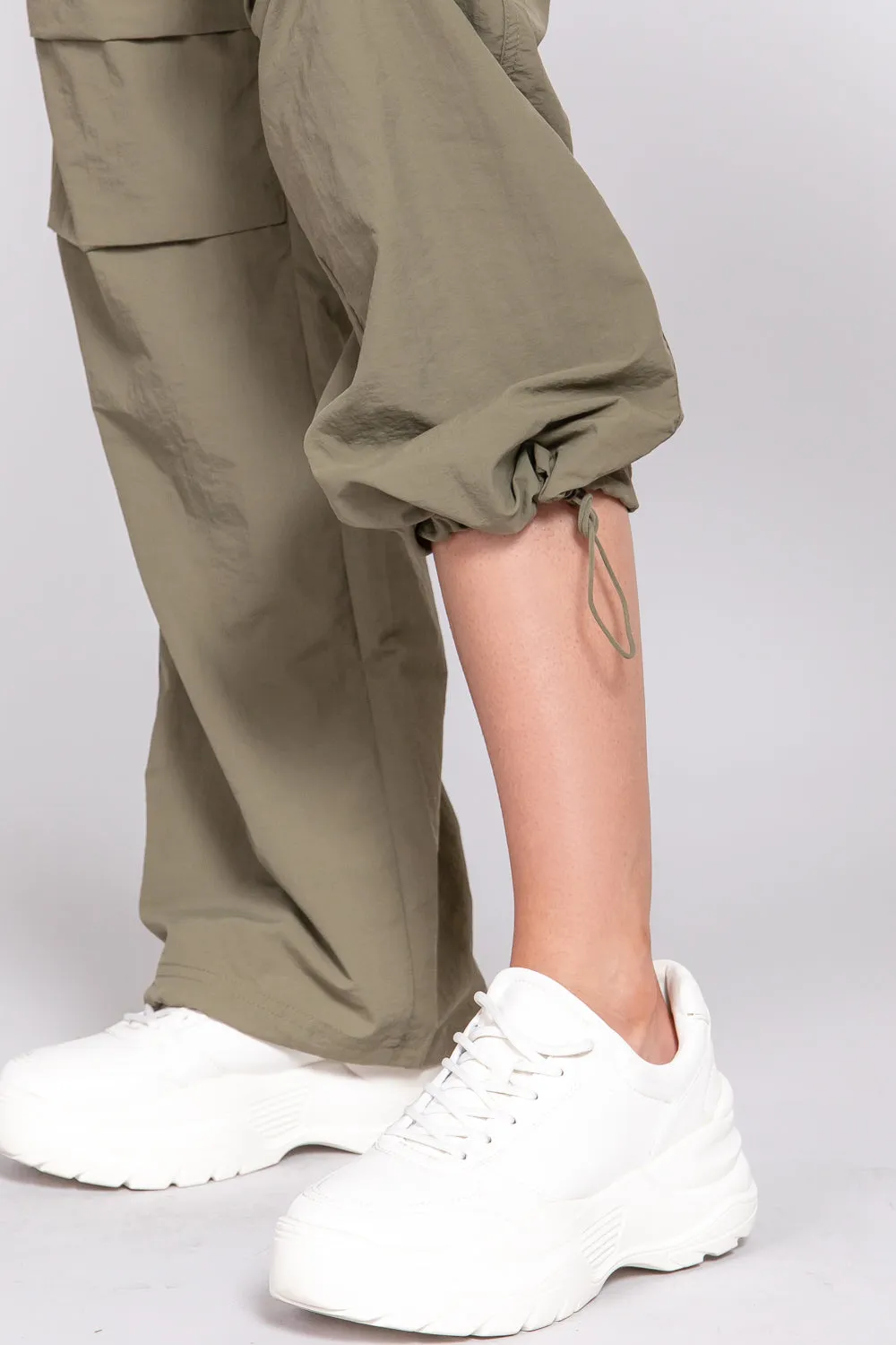 Waist Elastic Parachute Pants - 3 colors to choose from