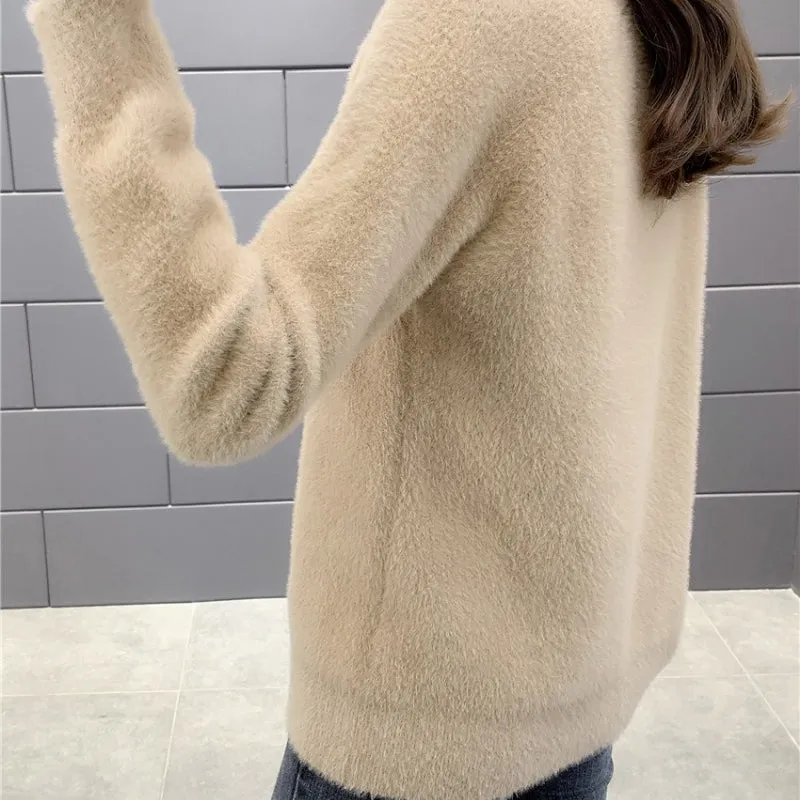 Warm, Thick, and Cozy Cotton Pullover Sweater Tops