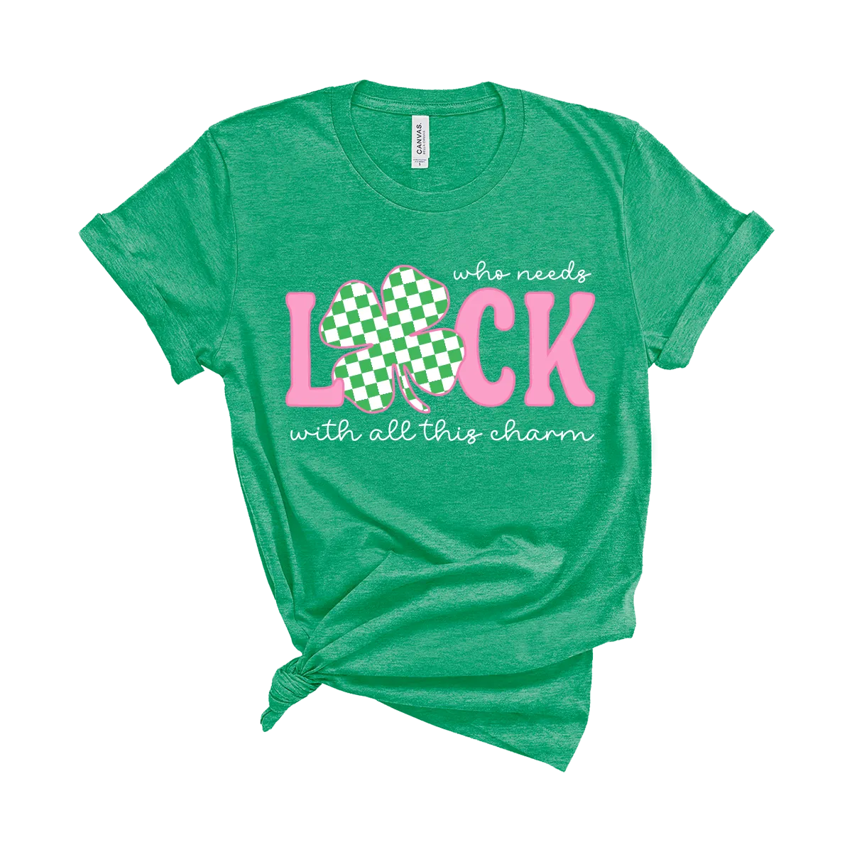 'Who Needs Luck With All This Charm?' Graphic Tee