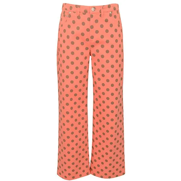 Wide Leg Polka Dot Jeans