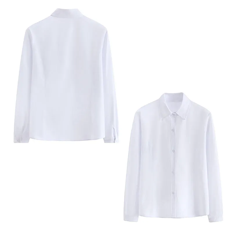 Women White Dress Shirt