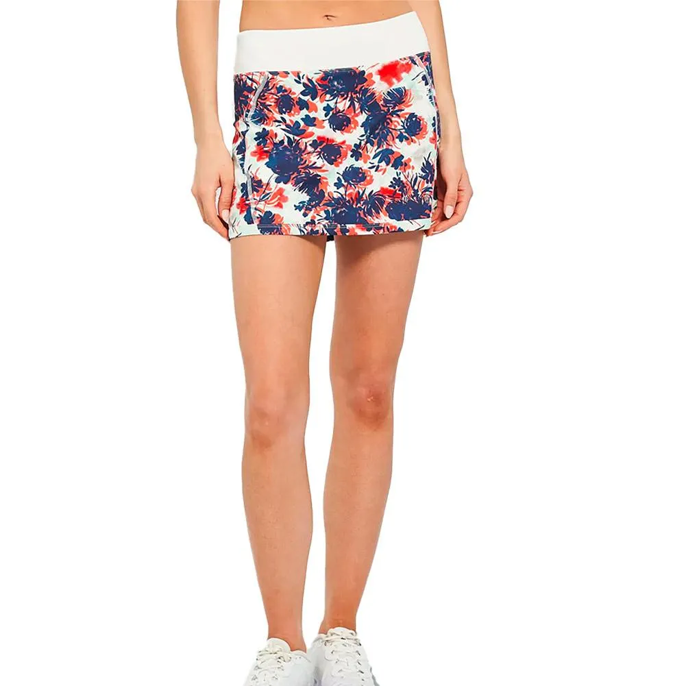 Women's Printed Cadet 13 Inch Tennis Skort Floral Shade