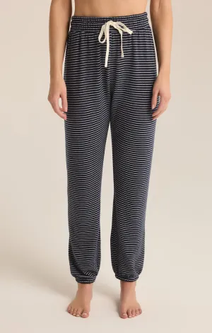 Z-Supply Lounge Stripe Jogger - ECLIPSE